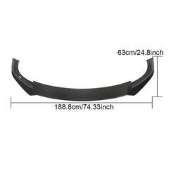 Carbon Fiber Front Bumper Spoiler Lip for Tesla Model S Plaid 2021-2023