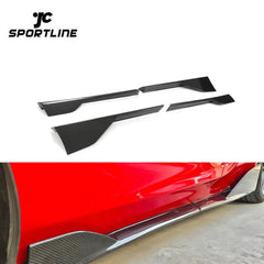 Dry Carbon Fiber 570gt Car Side Skirts Extension for Mclaren 570 570s 2017-2021