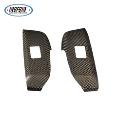 High Quality Dry Carbon Car Inner Door Window Switch Panel Trim for Lexus NX200 2015-2017 Interior Kit