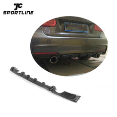 P Style Carbon Fiber F30 Rear Diffuser Lower Lip for BMW F30 325i 328i M Sport Bumper 12-17