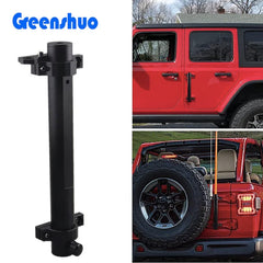 Flagpole Black Color Bracket Led Whip Light Antenna Mounting Bracket For Jeep Wrangler Jk Jl