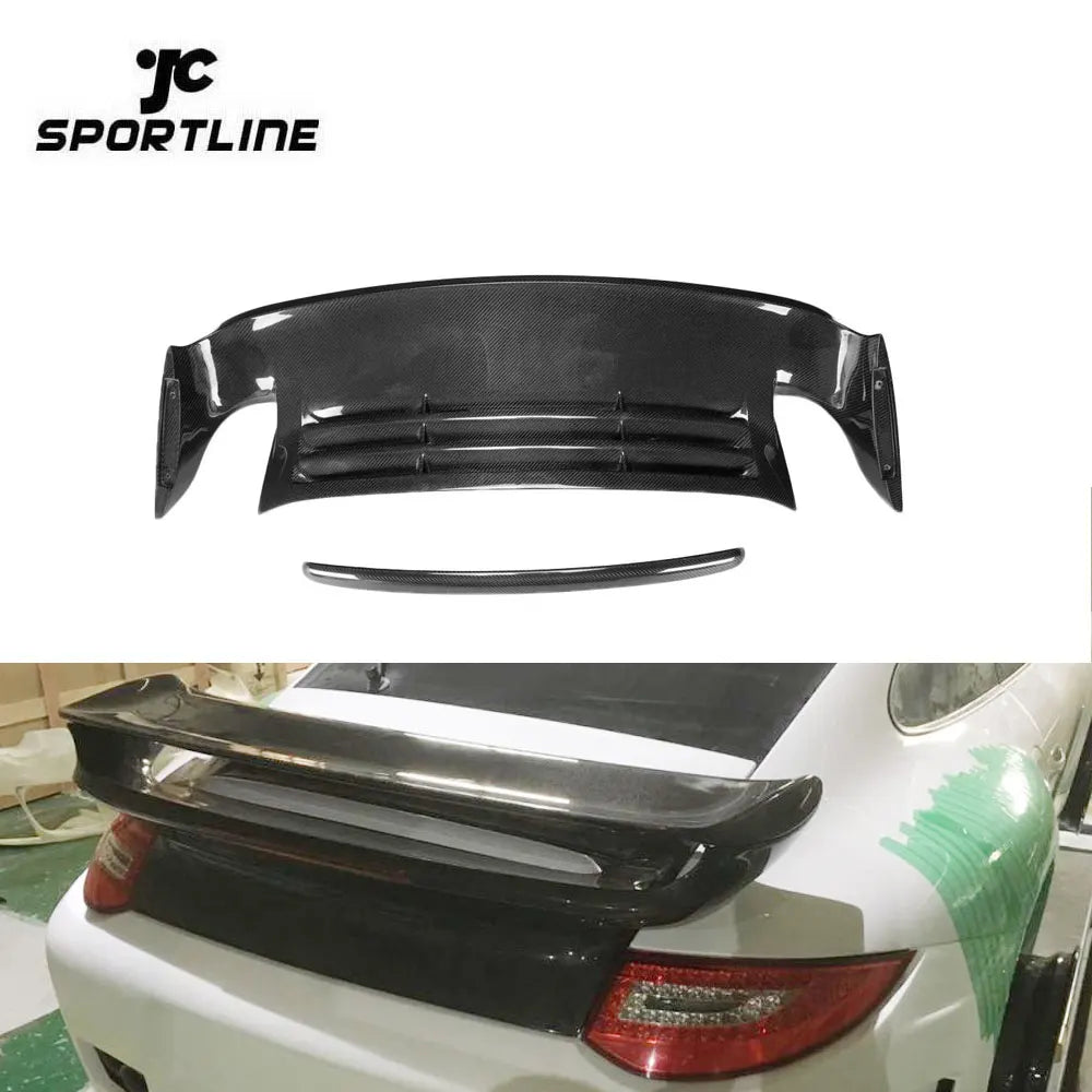 Turbo Carbon Fiber 911 Decklid Tail Deck Lid for Porsche 997 09-11