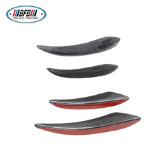 4pcs Front Bumper Side Canards Splitter for BMW Universal Real Carbon Fiber Front Bumper Fins for Mercedes