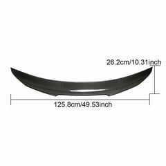 For Mercedes Benz C Class W204 Sedan 07-14 Rear Trunk Spoiler Wing Carbon Fiber