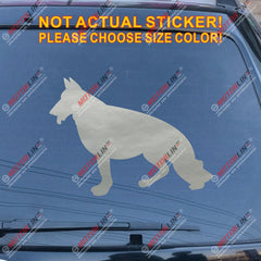 German Shepherd Dog Car Decal Sticker choose size and color, You Choose Your Color and size!