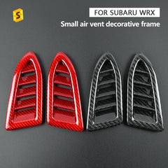 Shasha Carbon 100% Real Dry Carbon Fiber Dashboard Trim For Subaru WRX Instrument Air Outlet Frame Cover