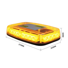 Car Roof Top Led Warning Light Magnetic Emergency Hazard Warning Amber Strobe Beacon Light