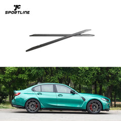 3Series M3 Carbon Fiber Side Skirts Extensions for BMW G80 M3  2021-2023