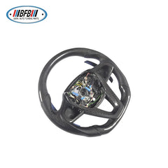 Real Carbon Fiber Customized Steering Wheel with Paddles For BMW 5 Series G30