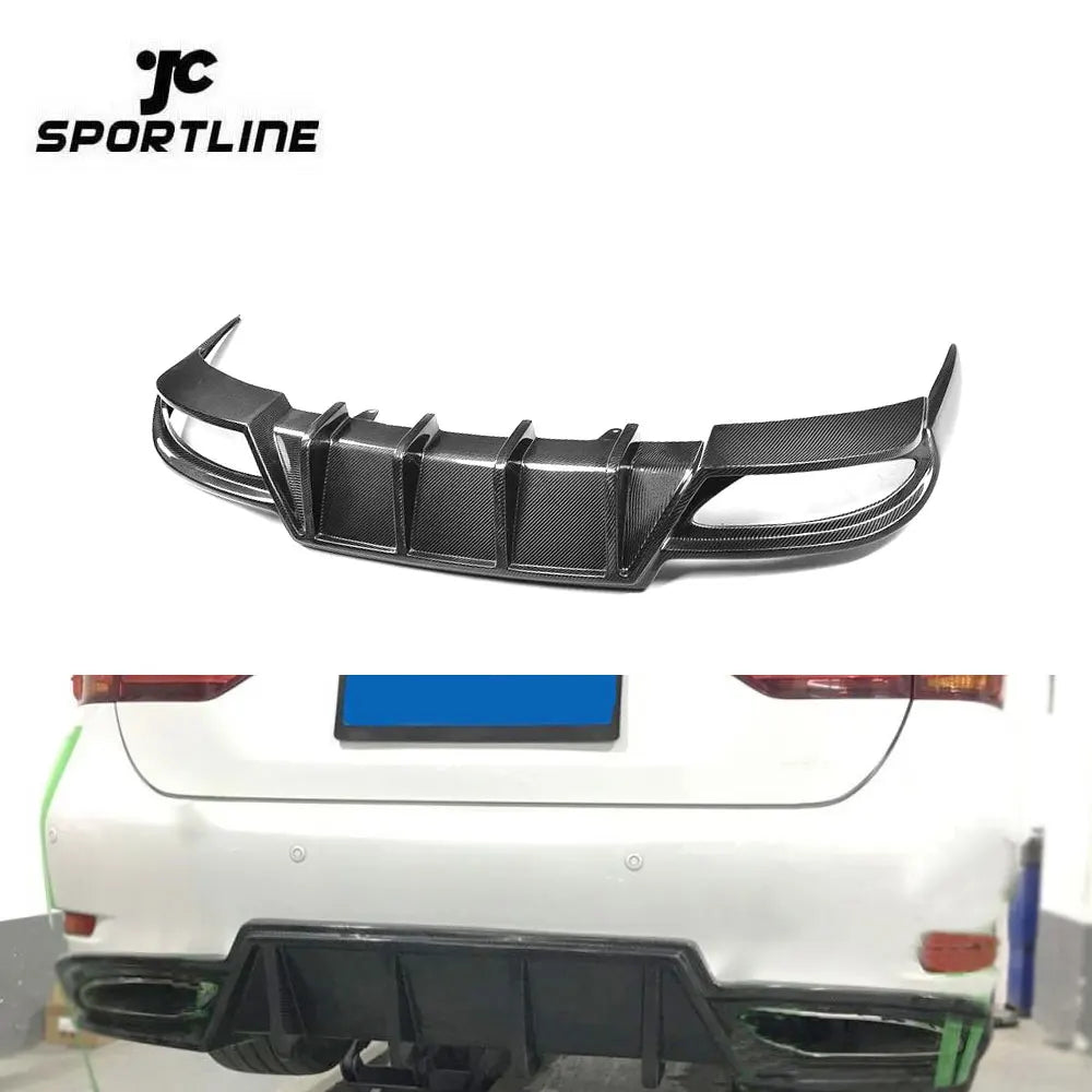 Modify Luxury Carbon fiber Rear Diffuser for Lexus GS350 F Sport Bumper Only 13-15