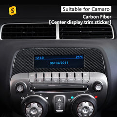 ES Real Carbon Fiber Car Interior Accessories Carbon Fiber Car Dashboard Sticker Holder For Camaro Car Accessories Sticker