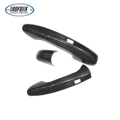 Real Dry Carbon Fiber  For Mercedes benz w205  Car Door Handle Cover Trim 3pcs/set