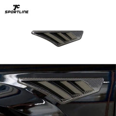 Dry Carbon Side Fender Air Wing Vent Cover Shark Fins For Audi Q8 4-Door 2019-2023