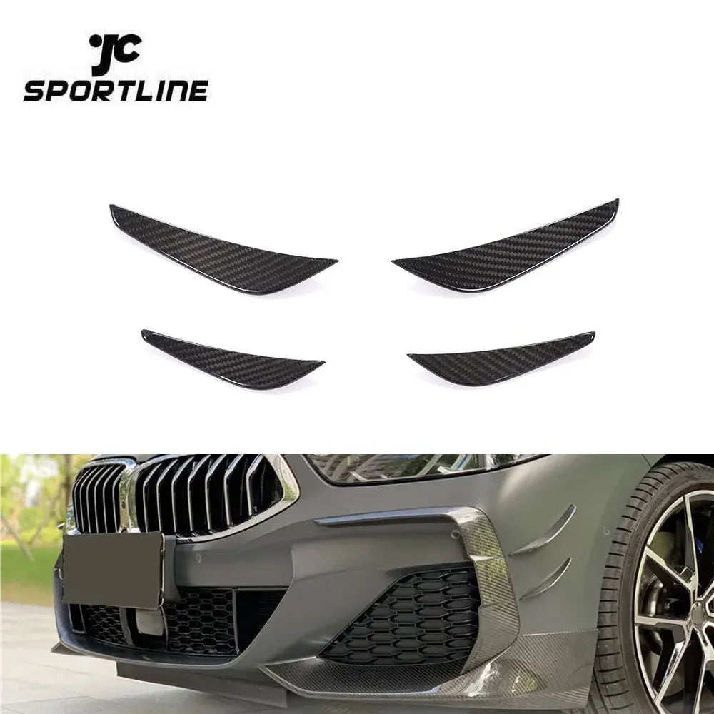 NEW 8 Series Dry Carbon Fiber G15 Front Canards for BMW G16 G15 G14 840i M850i M Sport 20-23