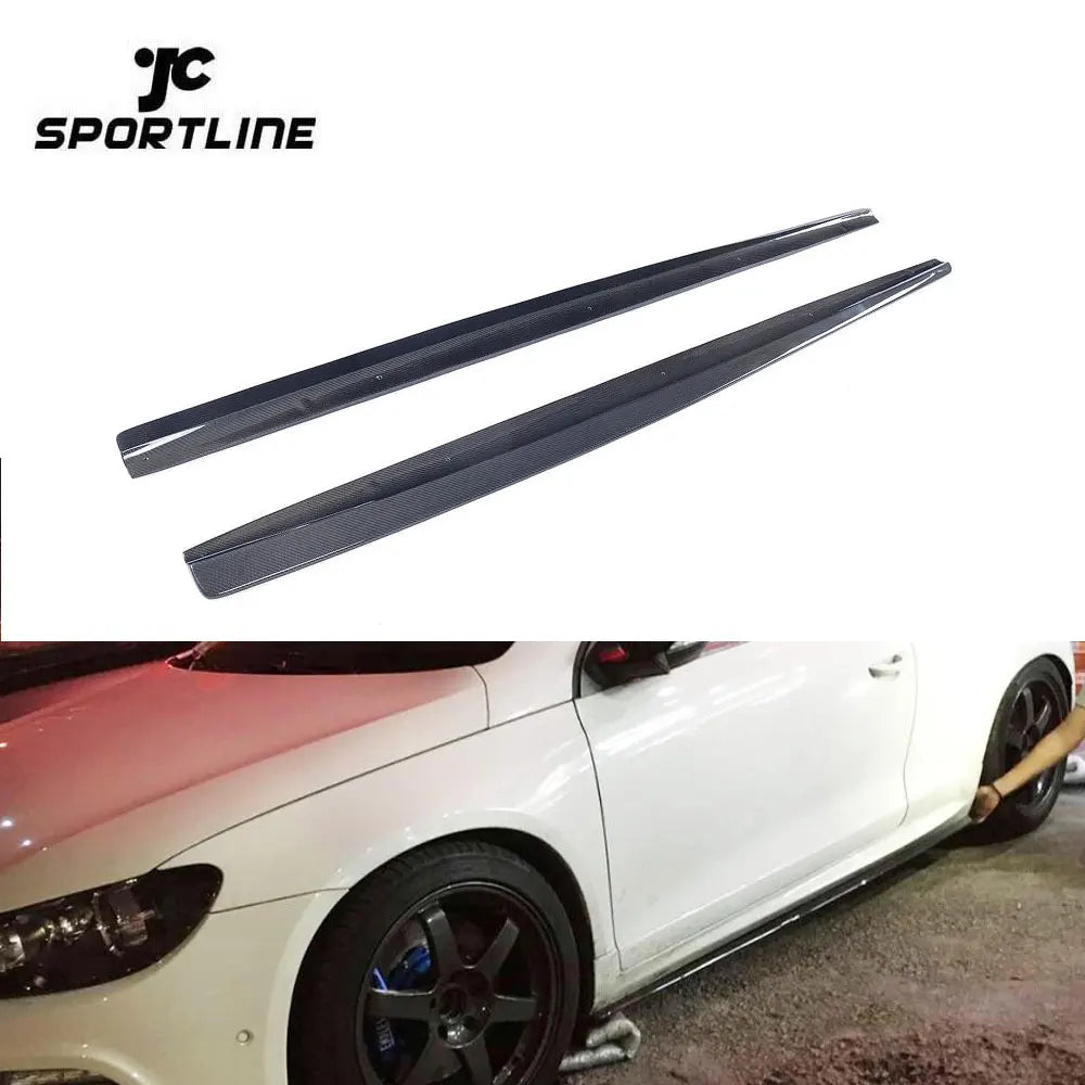 Carbon Fiber Body Kit Side Skirts For VW Scirocco R