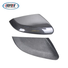 Real Dry Carbon Fiber Rear view Mirror Cover Sticker Side Mirror shell For new Civic 2016 Stick on