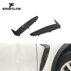 For BMW X6 F16 2015-2017 Carbon Fiber Side Air Fender Vent Trims Cover