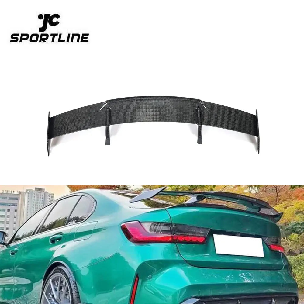 For BMW 3 Series 4 Series G80 M3 G82 G83 M4 Dry Carbon Fiber Rear Trunk Spoiler Boot Wing Lip