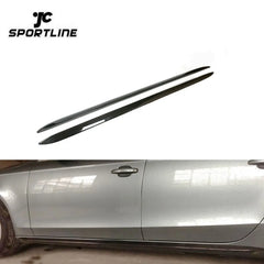 2010-2011 JC Style Carbon Auto Side Bumper Skirt for Audi A5 S5 4D