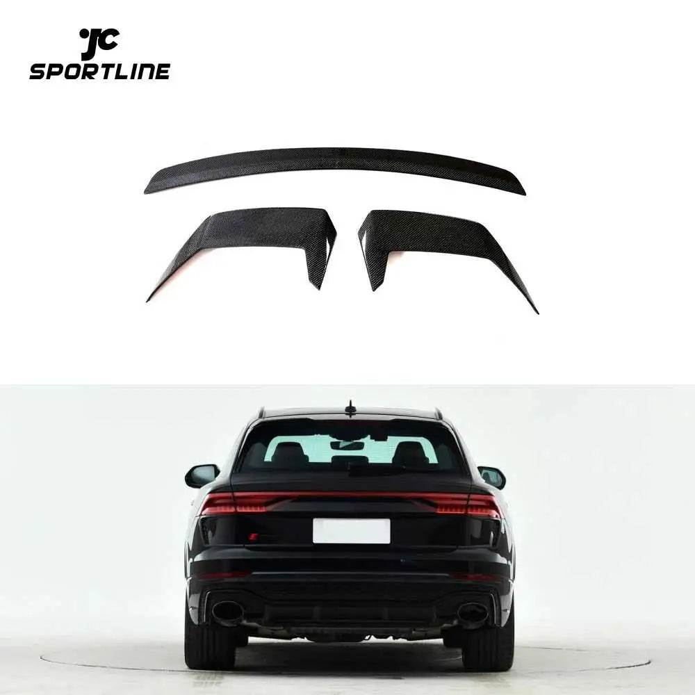 Real CARBON FIBER Rear Roof Spoiler Wing For Audi RSQ8 RS Q8 2020 2021