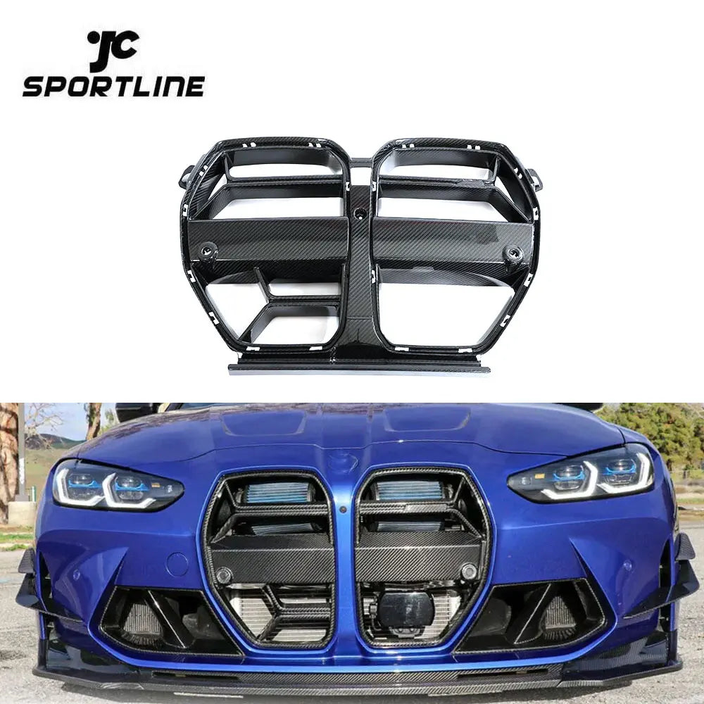 Dry Carbon Fiber G8x M3 CSL Front Grill for BMW G80 M3 G82 G83 M4 Competition 2020-2023