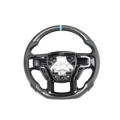 Customized Carbon Fiber With Blue Color Strip Steering Wheel For Ford Raptor FJ150