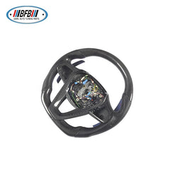 Real Carbon Fiber Customized Steering Wheel with Paddles For BMW 5 Series G30