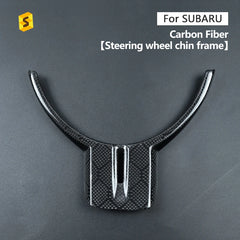 Shasha Carbon Car Interior Accessories Real Carbon Fiber Steering Wheel Parts Cover  for Subaru Toyota 86 Car Accessories