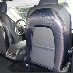 High Quality Dry Carbon Interior Kits Decoration Carbon Seat Backs Cover For Tesla Model 3 Model Y