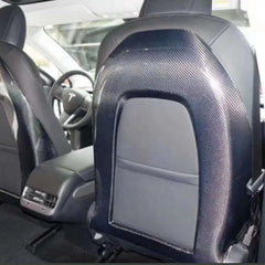 For Tesla Model 3 & Tesla Model Y Hit Fiment Real Dry Carbon Seat Back Add On Cover