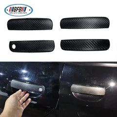 Real Dry Carbon Fiber Door Handles Cover Trim Car Accessories For Dodge Charger Challenger 2011-2020