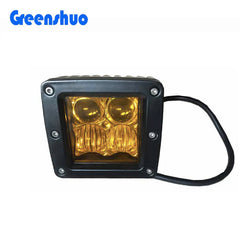 3inch 5D Amber Led Pod Square Work Light 4x4 Offroad  Working Lights