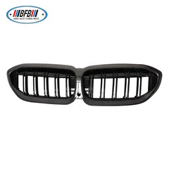 Real Carbon Fiber Front Bumper Grille Dual Slats Front Grill for BMW 3 Series M340i G20 G21 2019up