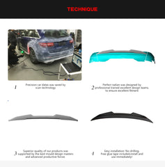 Dry Carbon Fiber RS3 Ducktail Spoiler for Audi A3 8V S3 S Line Sedan 4-Door Sedan 2014-2019