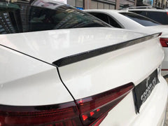 Rear Trunk Spoiler for Audi A4 B9 Sline S4 Sedan 2017 2018 2019 Factory Outlet Carbon Fiber Rear Trunk Lip Spoiler Tail Wing