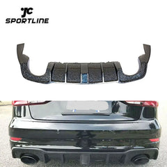 Forged Carbon Fiber Facelift RS3 Rear Bumper Lip for Audi RS3 8V Sedan 2017- 2019