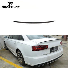 Auto Carbon Fiber S6 Style Trunk Spoiler for Audi A6 C7 2013