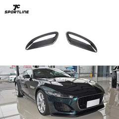 Dry Carbon Fiber F-Type Engine Hood Vents for Jaguar F-Type X152 Base Coupe 2-Door 2020-2021