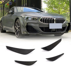 Dry Prepreg Carbon Fiber G14 G15 G16 Front Bumper Fins Canards Aprons Splitter for BMW 8 Series M850i Msport 2019 2020