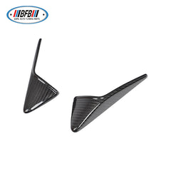 100% Real Carbon Fiber Camera Trim - For 2021 Tesla Model Y 3 - Bright Carbon Fiber Turn Signal Cover