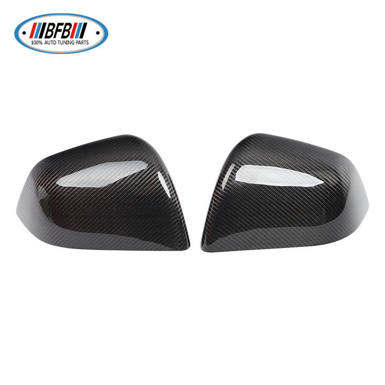 100% Real Carbon Fiber Mirror Cover for Rearview Mirror - For Tesla Model Y - Carbon Fiber Mirror Shell