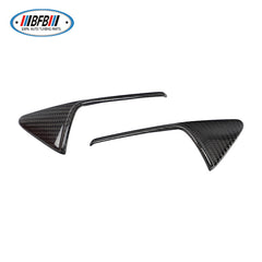 100% Real Carbon Fiber Camera Trim - For 2021 Tesla Model Y 3 - Bright Carbon Fiber Turn Signal Cover