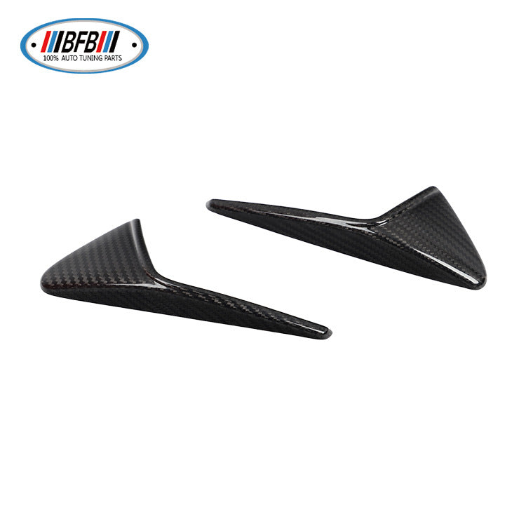 100% Real Carbon Fiber Camera Trim - For 2021 Tesla Model Y 3 - Bright Carbon Fiber Turn Signal Cover