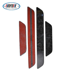 100% Real Carbon Fiber Door Sill Guards - For Tesla Model 3 - Forged Pattern Glossy Welcome Pedals Protector Shell Carbon Fiber