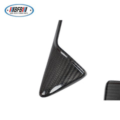 100% Real Carbon Fiber Camera Trim - For 2021 Tesla Model Y 3 - Bright Carbon Fiber Turn Signal Cover