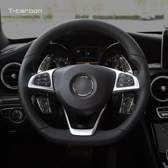 T-carbon Carbon Fiber Steering Wheel Extension Paddle Shift For Mercedes Benz AMG A45 C63 CLA45 GLE GLA CLS GLS W205 W213