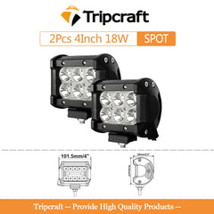 Tripcraft 3row/4row 4/7/15/17/20in LED Light Bar combo led work light IP67 for Car Tractor Boat OffRoad 4x4 Truck SUV ATV 12v24v