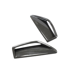 Dry Carbon Fiber RS6 Car Front Bumper Scoop Trims for Audi RS6 Avant Wagon 4-Door