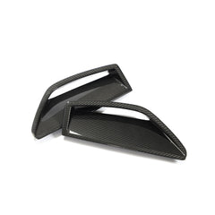 Dry Carbon Fiber RS6 Car Front Bumper Scoop Trims for Audi RS6 Avant Wagon 4-Door